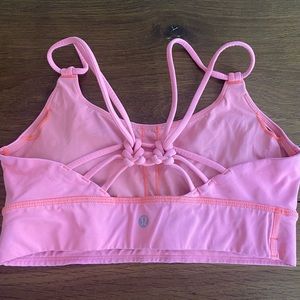 Lululemon pink sports bra